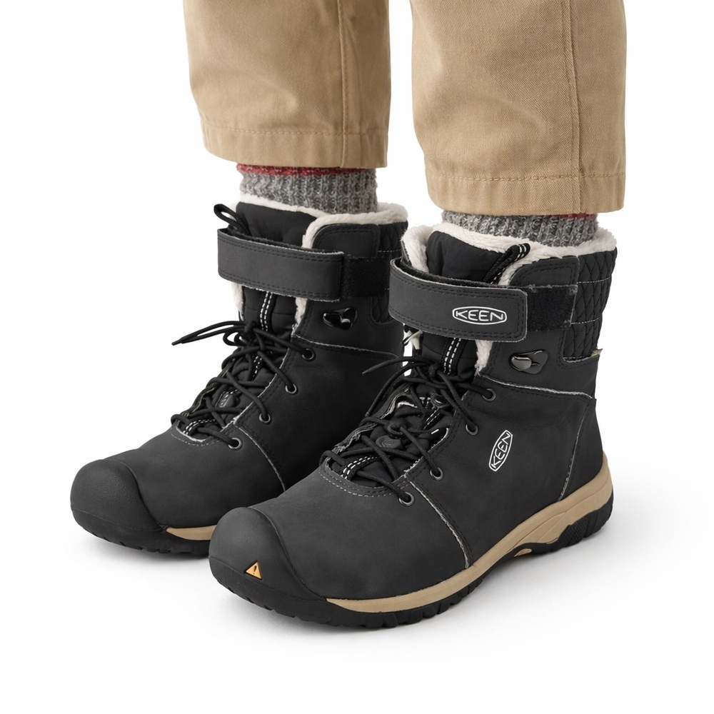 Size 3 KEEN Kootenay III WP Kids Waterproof Winter Snow Boots
